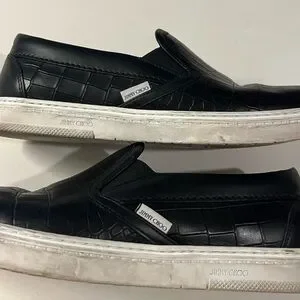 Jimmy Choo | Shoes | Jimmy Choo Mens Black Embossed Leather 